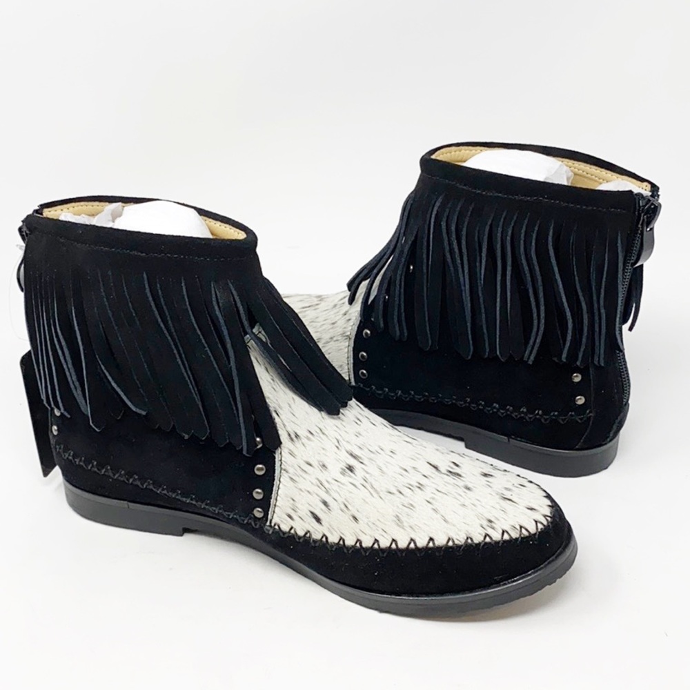 Montana West Western Booties Genuine Hair-On - Picture 5 of 14